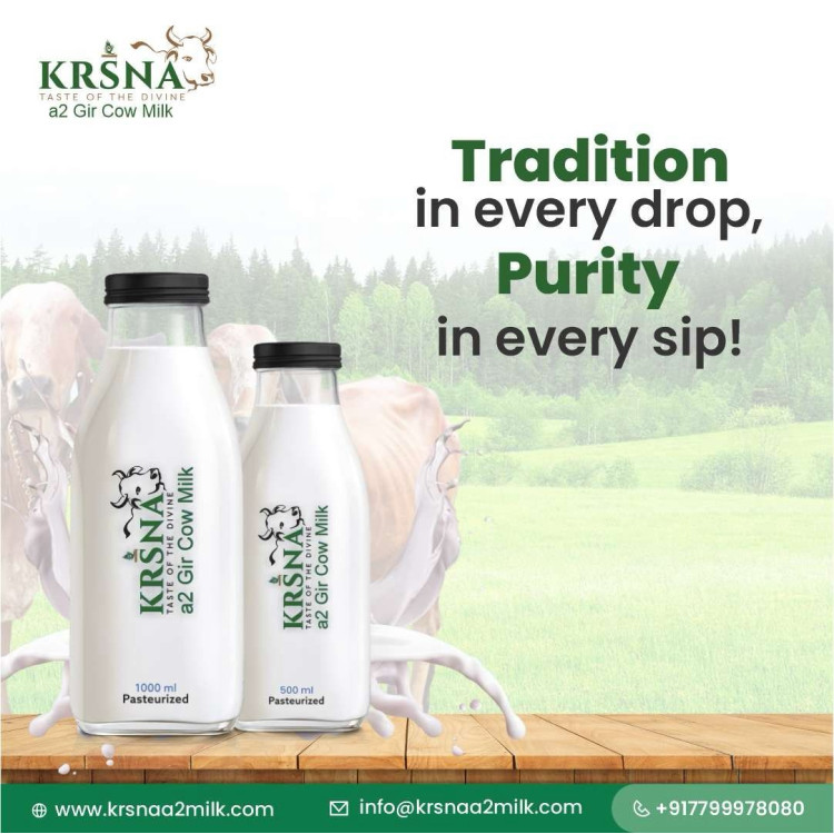 Krsna a2 Gir Cow Milk 1.5 Ltr